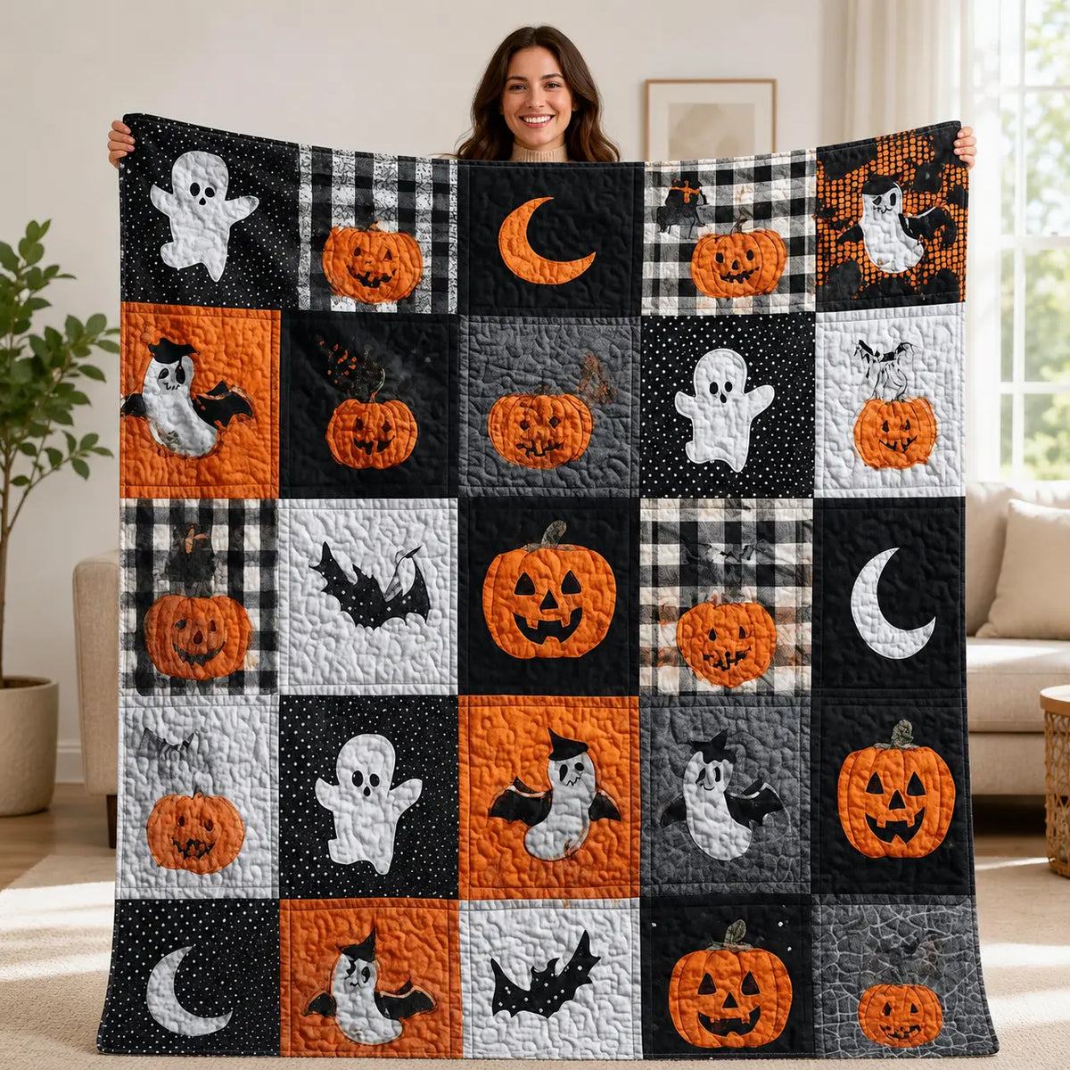 Halloween Pumpkin Ghost Series Blanket