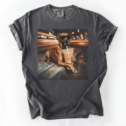 Dog Drinking Bubble Tea Meme Gift for Dog Lovers T-Shirt/Sweatshirt/Hoodie