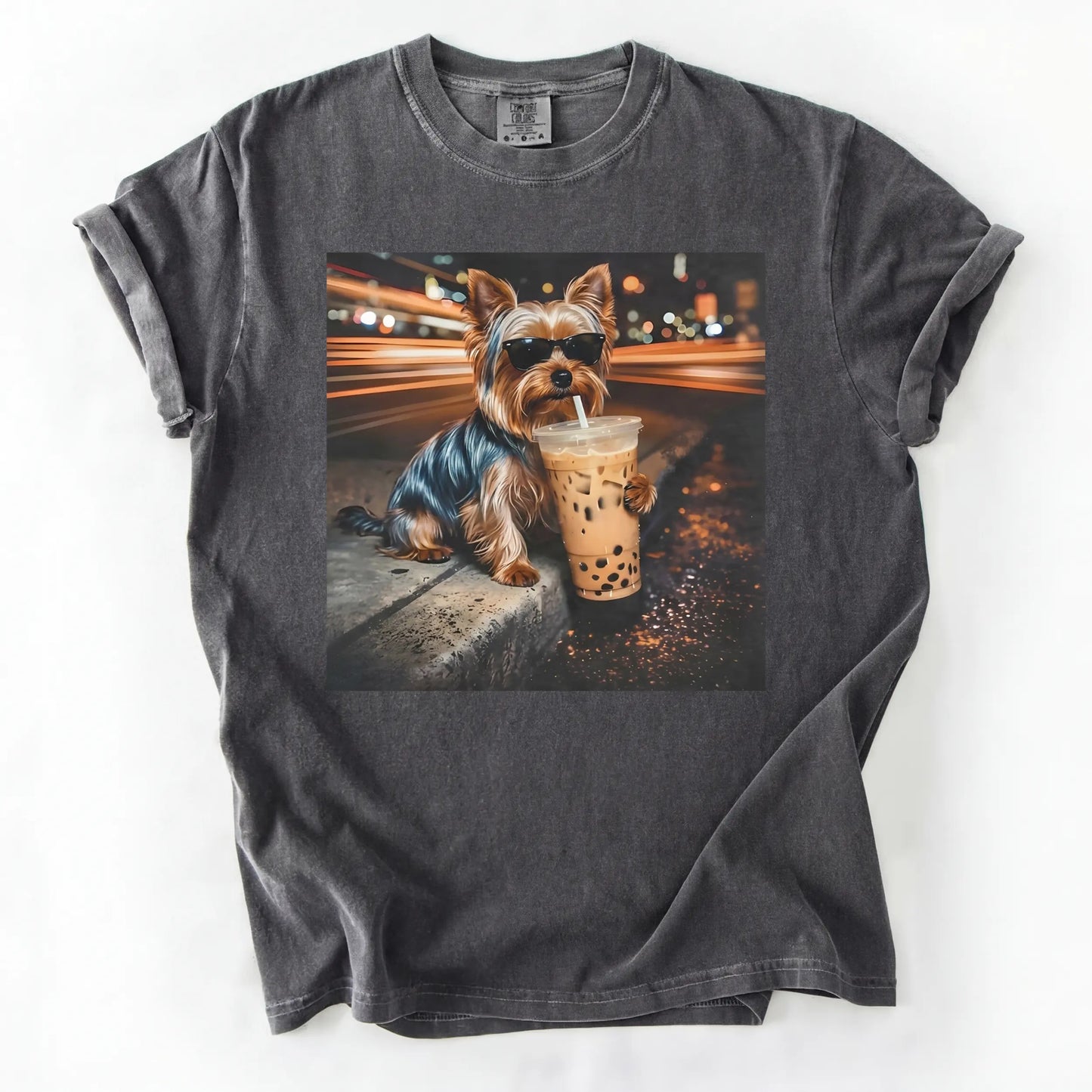 Dog Drinking Bubble Tea Meme Gift for Dog Lovers T-Shirt/Sweatshirt/Hoodie