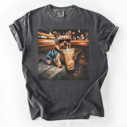 Dog Drinking Bubble Tea Meme Gift for Dog Lovers T-Shirt/Sweatshirt/Hoodie