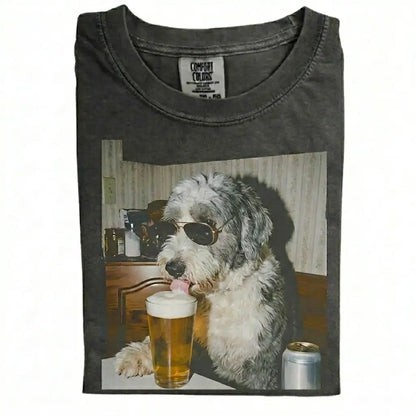 Dog Drinking Beer Meme Gift for Dog Lovers T-Shirt/Sweatshirt/Hoodie