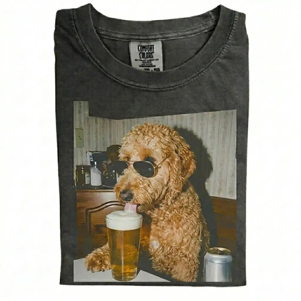 Dog Drinking Beer Meme Gift for Dog Lovers T-Shirt/Sweatshirt/Hoodie