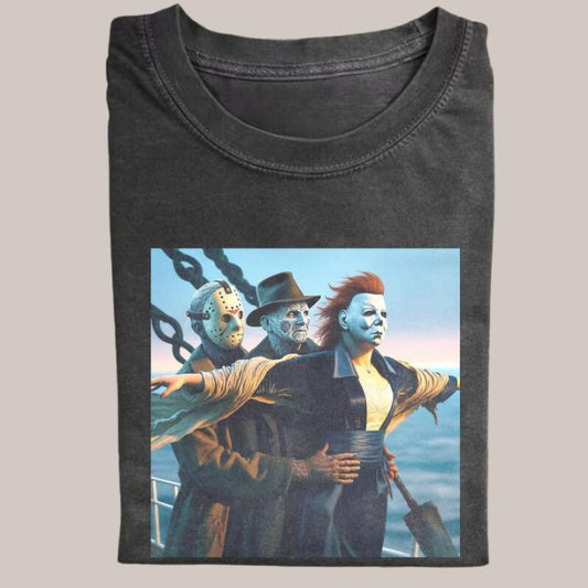 Horror Movies Characters Funny Halloween T-Shirt/Sweatshirt/Hoodie