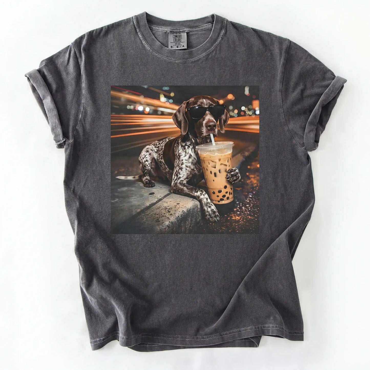 Dog Drinking Bubble Tea Meme Gift for Dog Lovers T-Shirt/Sweatshirt/Hoodie