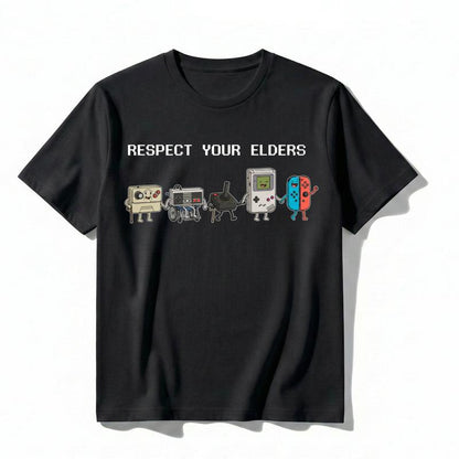 Respect Your Elders Funny Retro Gamer T-Shirt/Sweatshirt/Hoodie