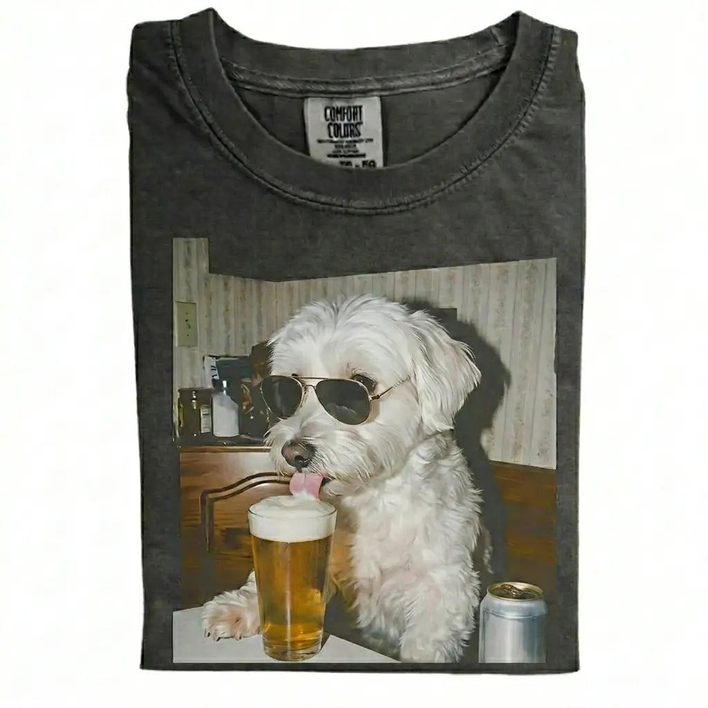 Dog Drinking Beer Meme Gift for Dog Lovers T-Shirt/Sweatshirt/Hoodie