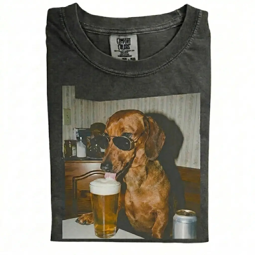 Dog Drinking Beer Meme Gift for Dog Lovers T-Shirt/Sweatshirt/Hoodie