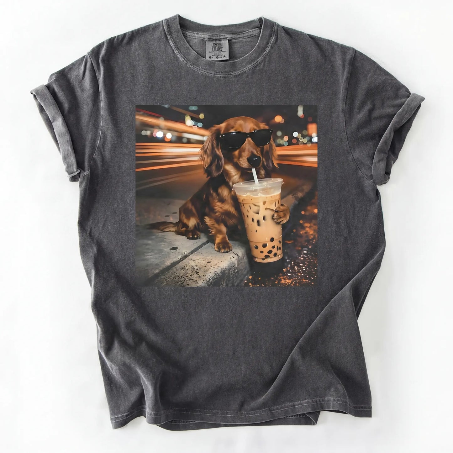 Dog Drinking Bubble Tea Meme Gift for Dog Lovers T-Shirt/Sweatshirt/Hoodie
