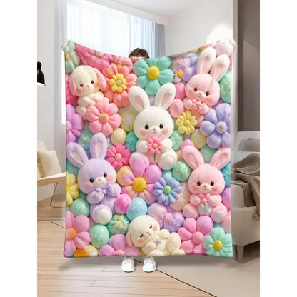 Blooming Friends Floral Soft Blanket