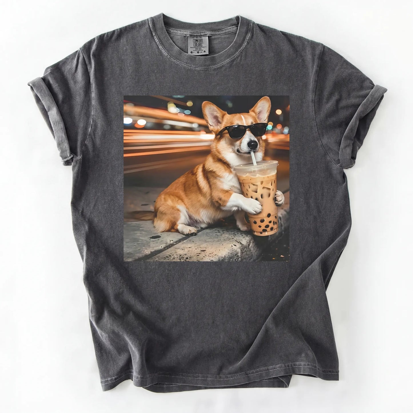 Dog Drinking Bubble Tea Meme Gift for Dog Lovers T-Shirt/Sweatshirt/Hoodie