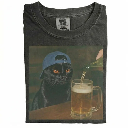 Cat Drinking Beer Meme T-Shirt/Sweatshirt/Hoodie