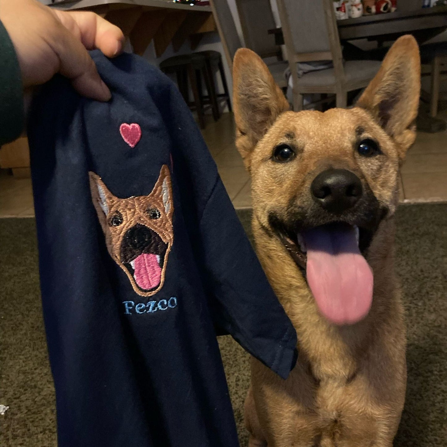 Custom Dog Embroidered Sweatshirt, Hoodie - Gift for Dog Pet Lover