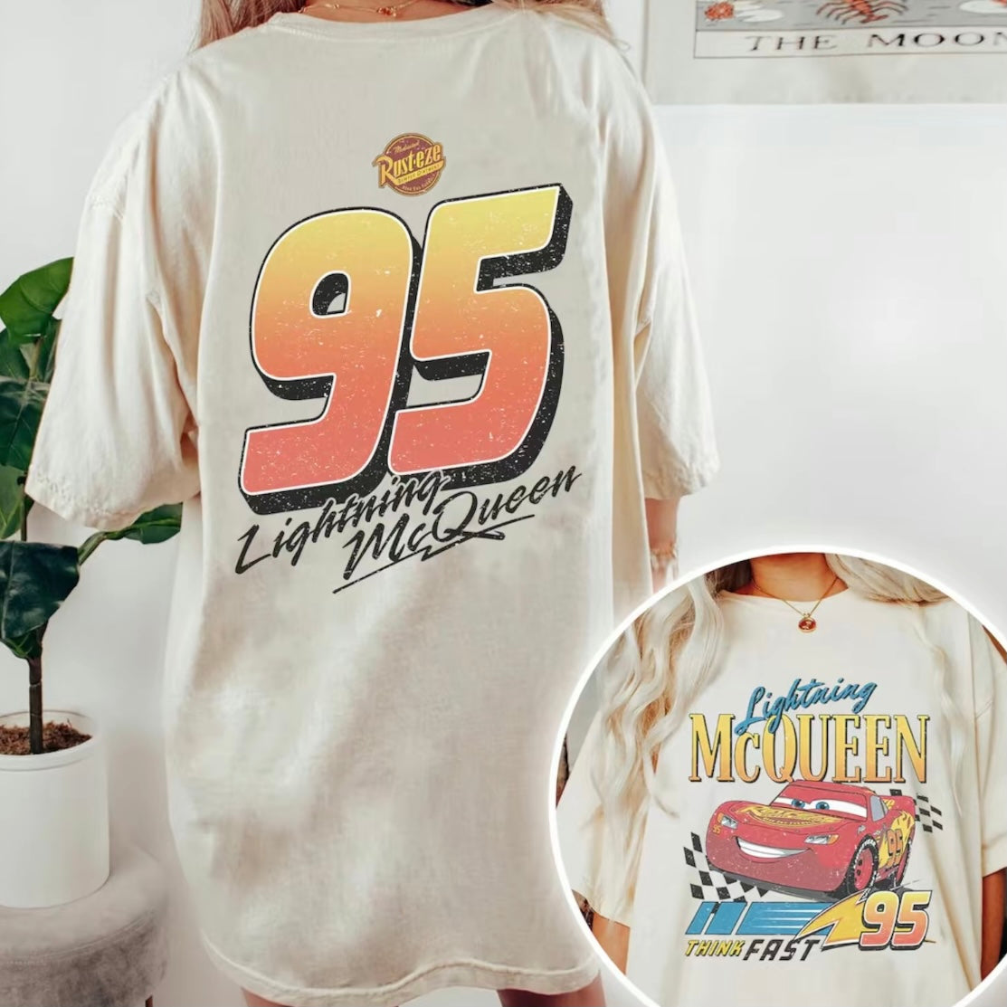 Vintage 95 Lightning Mcqueen Vintage T-Shirt/Sweatshirt/Hoodie