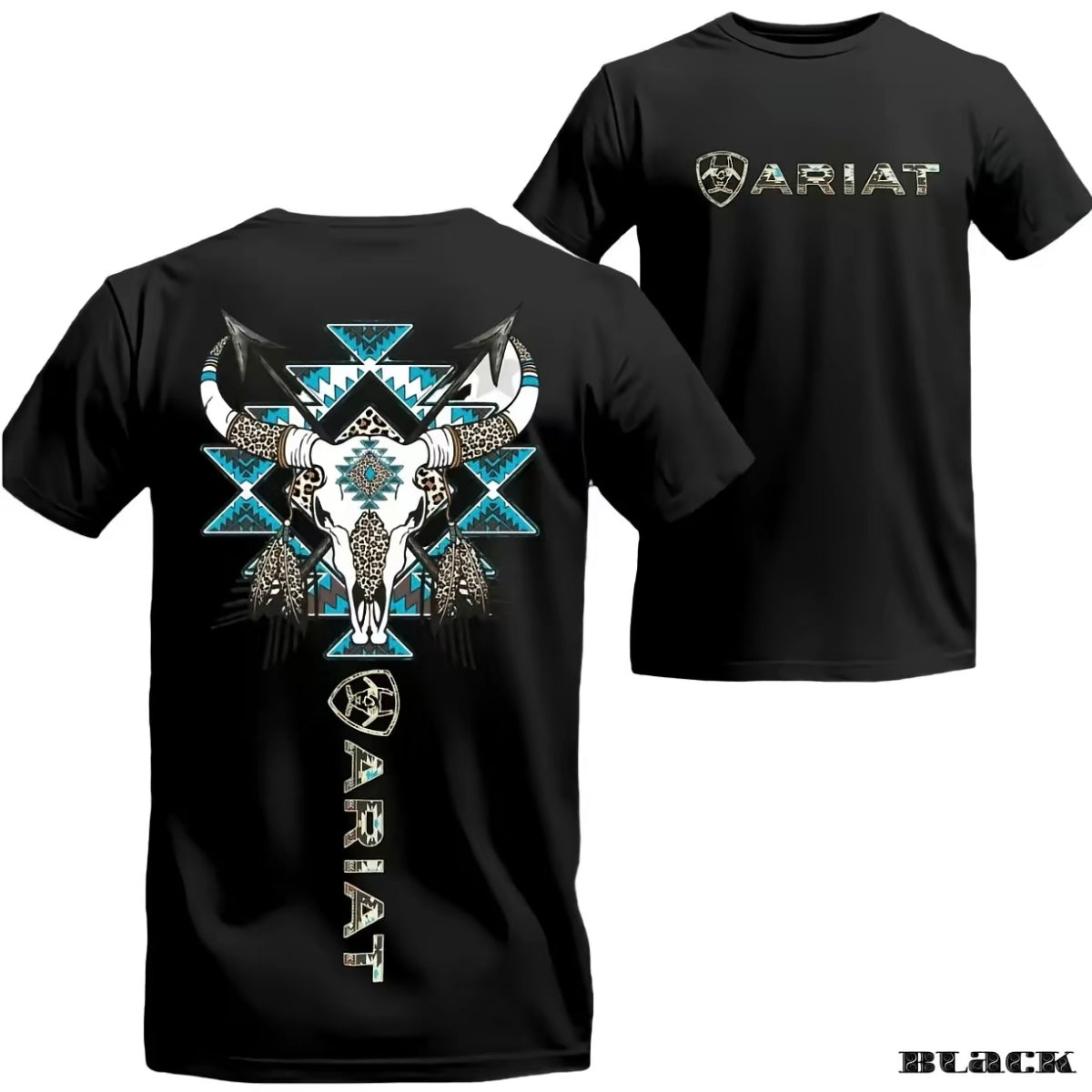 Ariat Tribal Western Bull Skull T-Shirt/Sweatshirt/Hoodie