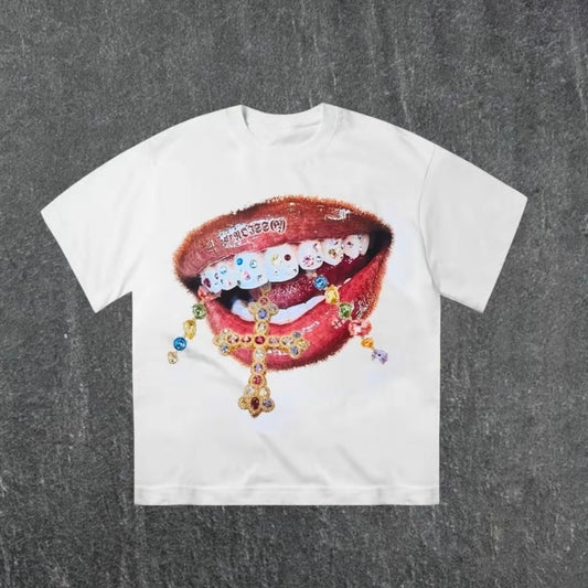 Diamond Teeth Cross T-Shirt/Sweatshirt/Hoodie