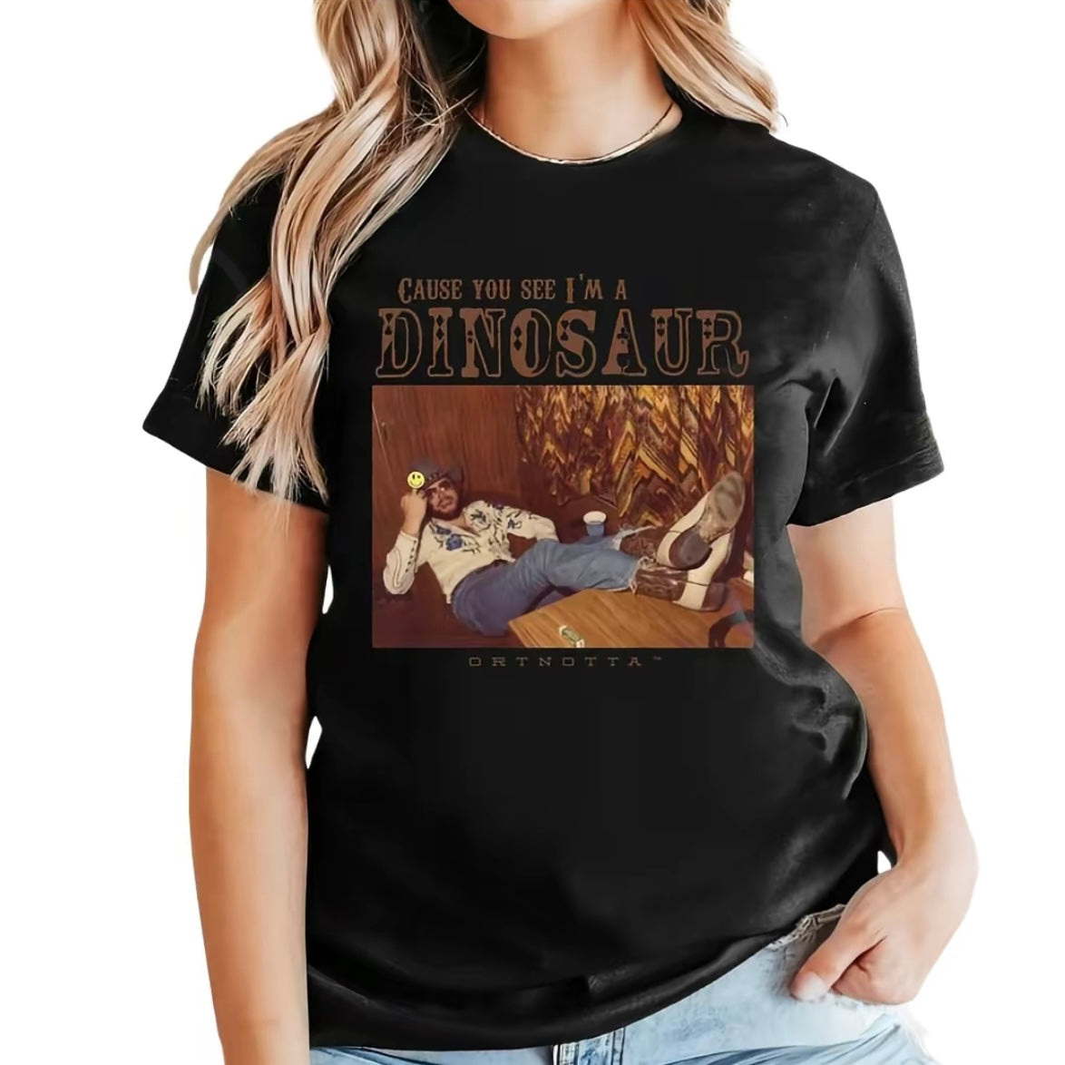 Dinosaur Hank Williams Country Music T-Shirt/Sweatshirt/Hoodie