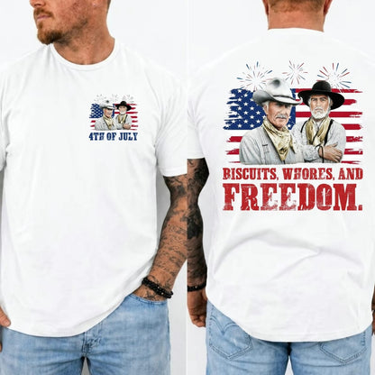 Biscuits Wh0res And Freedom 4th Of July Happy 250th Anniversary America T-Shirt/Sweatshirt/Hoodie