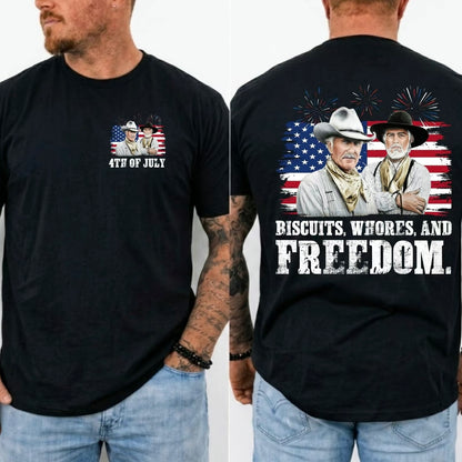 Biscuits Wh0res And Freedom 4th Of July Happy 250th Anniversary America T-Shirt/Sweatshirt/Hoodie