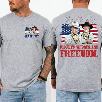 Biscuits Wh0res And Freedom 4th Of July Happy 250th Anniversary America T-Shirt/Sweatshirt/Hoodie