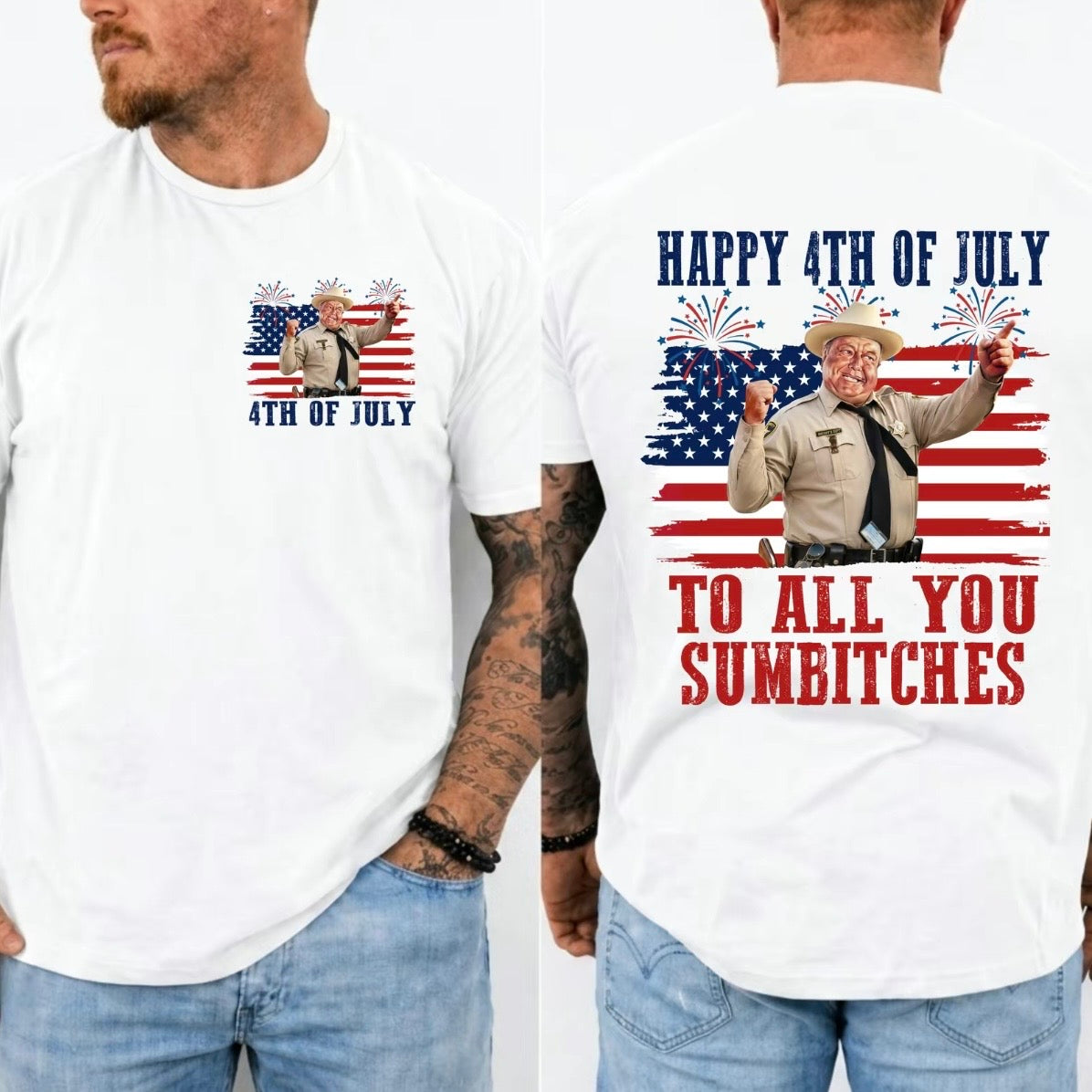 Happy 4th Of July To All You Smokey And The Bandit Movie T-Shirt/Sweatshirt/Hoodie