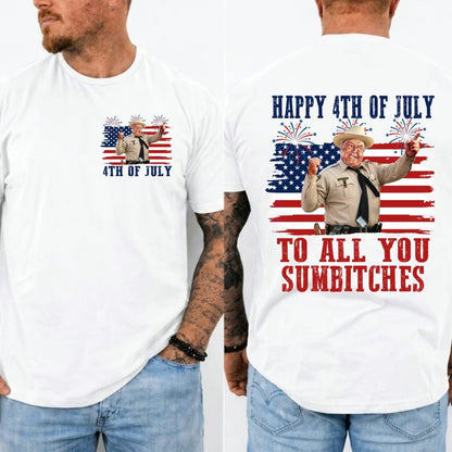 Happy 4th Of July To All You Smokey And The Bandit Movie T-Shirt/Sweatshirt/Hoodie