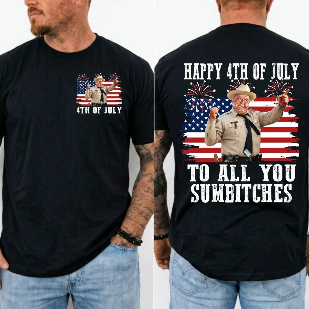 Happy 4th Of July To All You Smokey And The Bandit Movie T-Shirt/Sweatshirt/Hoodie