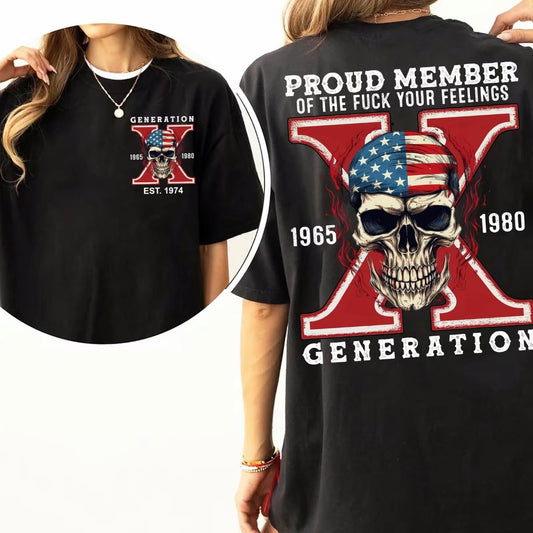 Custom Gen X Skull New Version T-Shirt/Sweatshirt/Hoodie