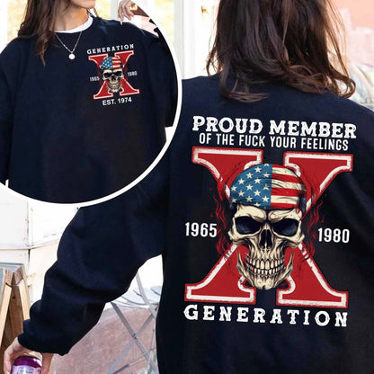 Custom Gen X Skull New Version T-Shirt/Sweatshirt/Hoodie