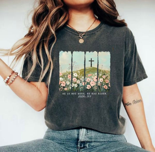 He Is Not Here, He is Risen Christian T-Shirt/Sweatshirt/Hoodie