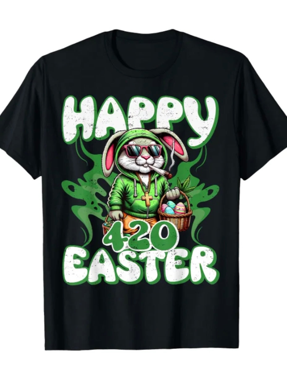 Easter Bunny Funny 420 Day T-Shirt/Sweatshirt/Hoodie