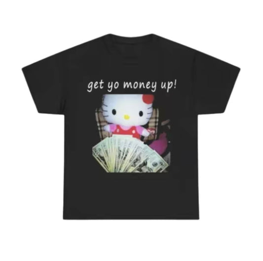 Kitty Cat Get Yo Money Up Y2K T-Shirt/Sweatshirt/Hoodie