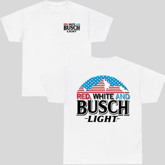 Red White & Busch Light Funny T-Shirt/Sweatshirt/Hoodie