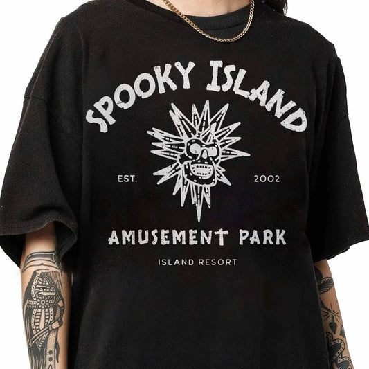 Spooky Island Disco Skull Halloween Nostalgia T-Shirt/Sweatshirt/Hoodie