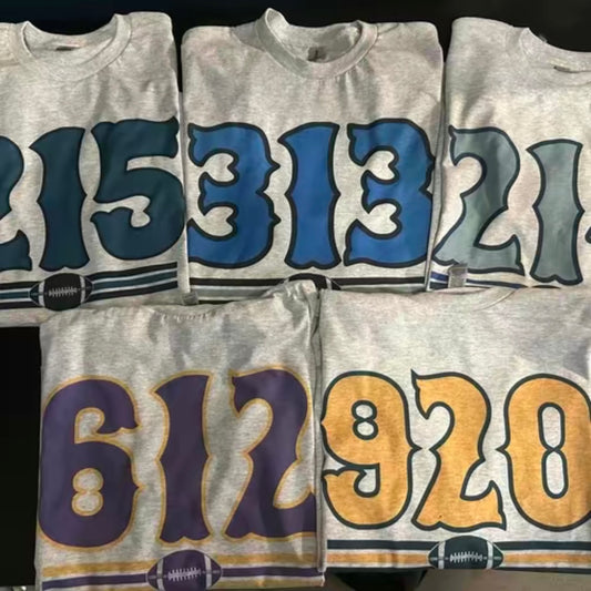 Football Area Code T-Shirt/Sweatshirt/Hoodie