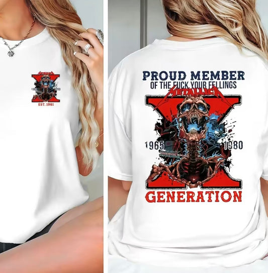 Generation X&Y Legendary Metal Hard Rock Band T-Shirt/Sweatshirt/Hoodie