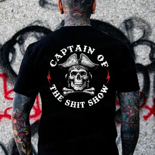 Captain of the Show Skull Graphic T-Shirt/Sweatshirt/Hoodie