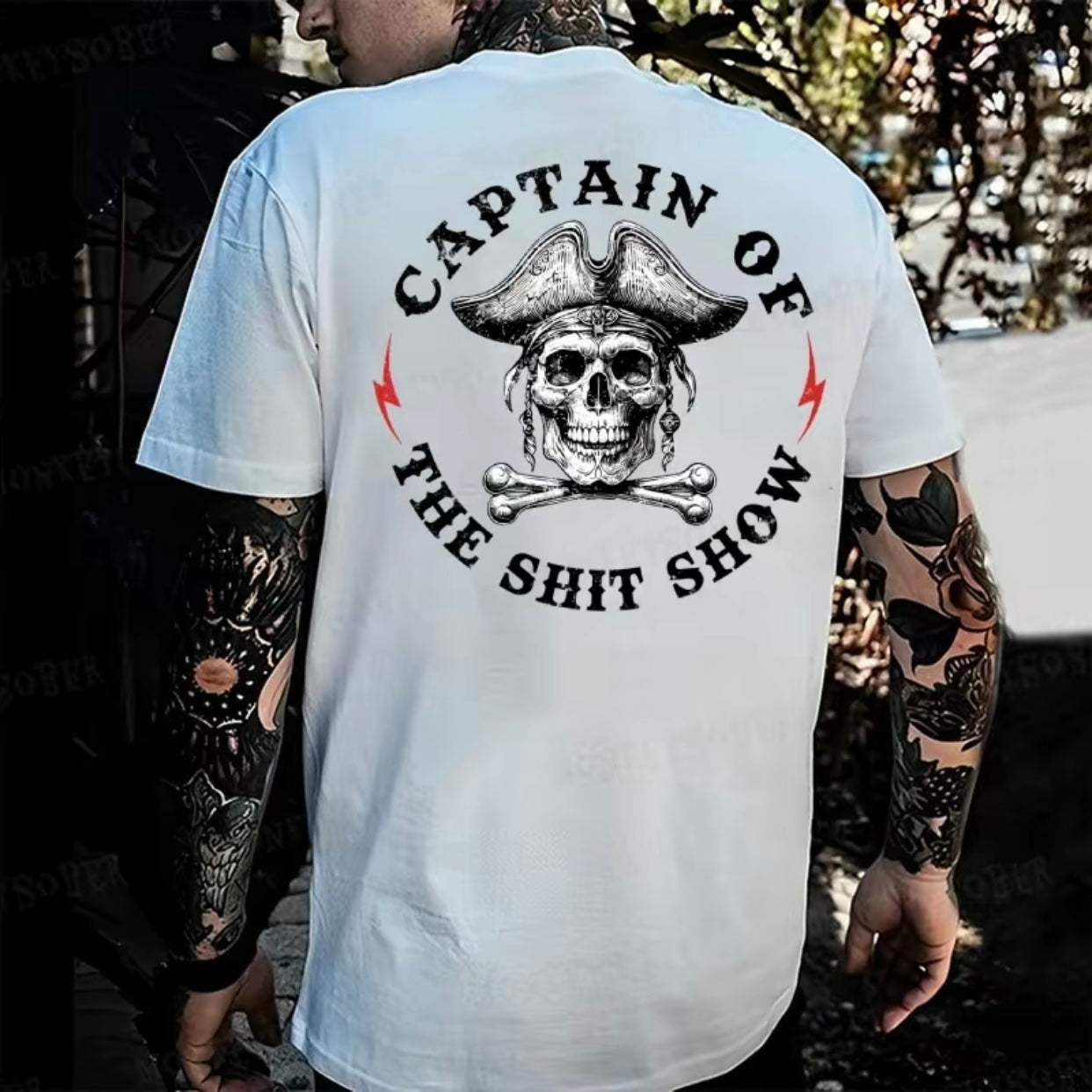Captain of the Show Skull Graphic T-Shirt/Sweatshirt/Hoodie