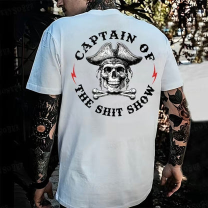 Captain of the Show Skull Graphic T-Shirt/Sweatshirt/Hoodie