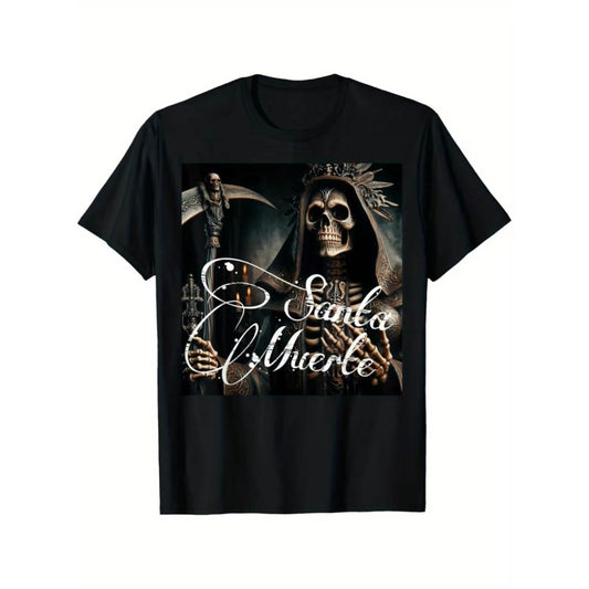 Santa Muerte Knight Skull Print T-Shirt/Sweatshirt/Hoodie