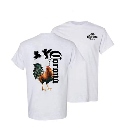 Rooster Graphic Dynamic Fighting Cocks with Beer Brand T-Shirt/Sweatshirt/Hoodie