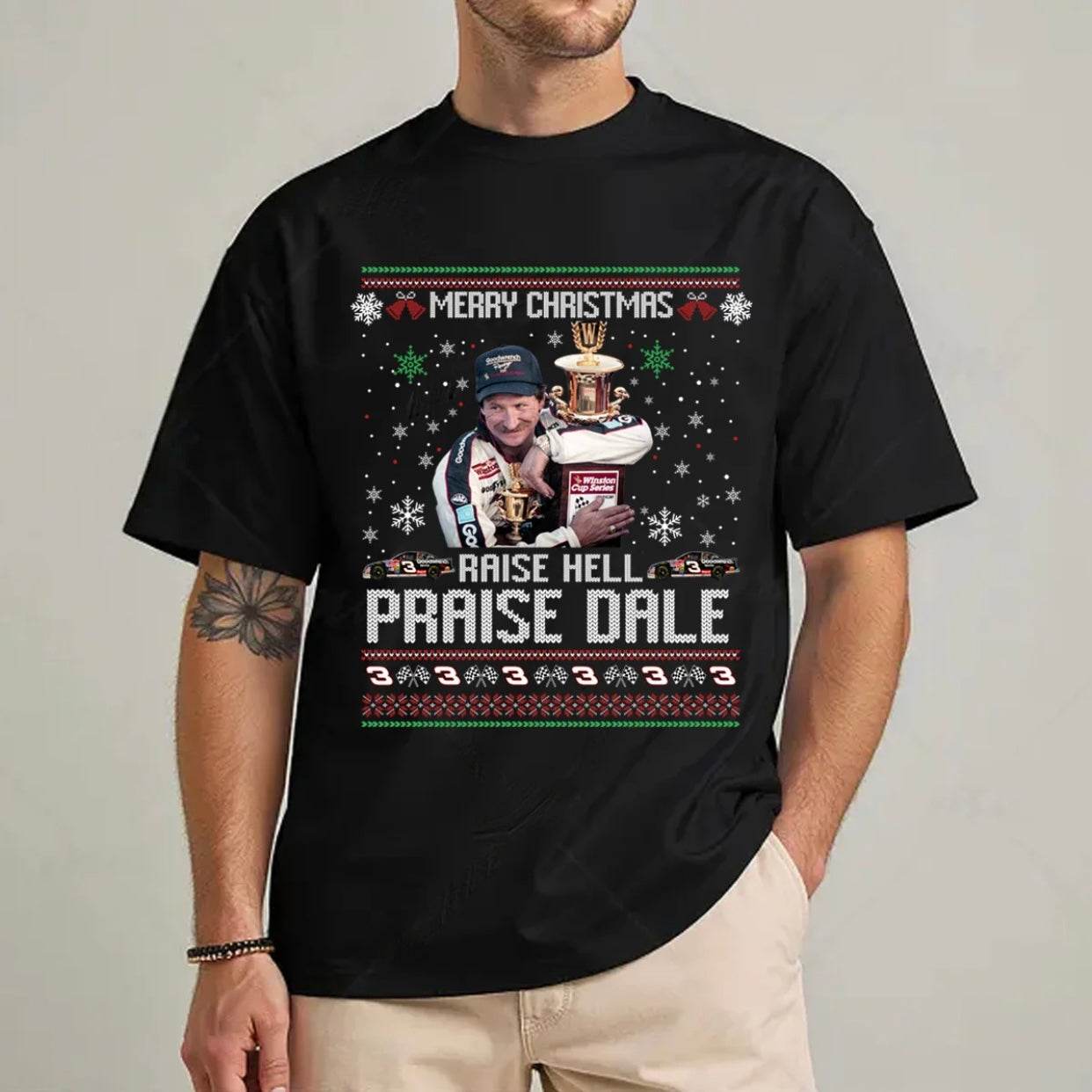 Merry Christmas Raise Hell Praise Dale Series T-Shirt/Sweatshirt/Hoodie
