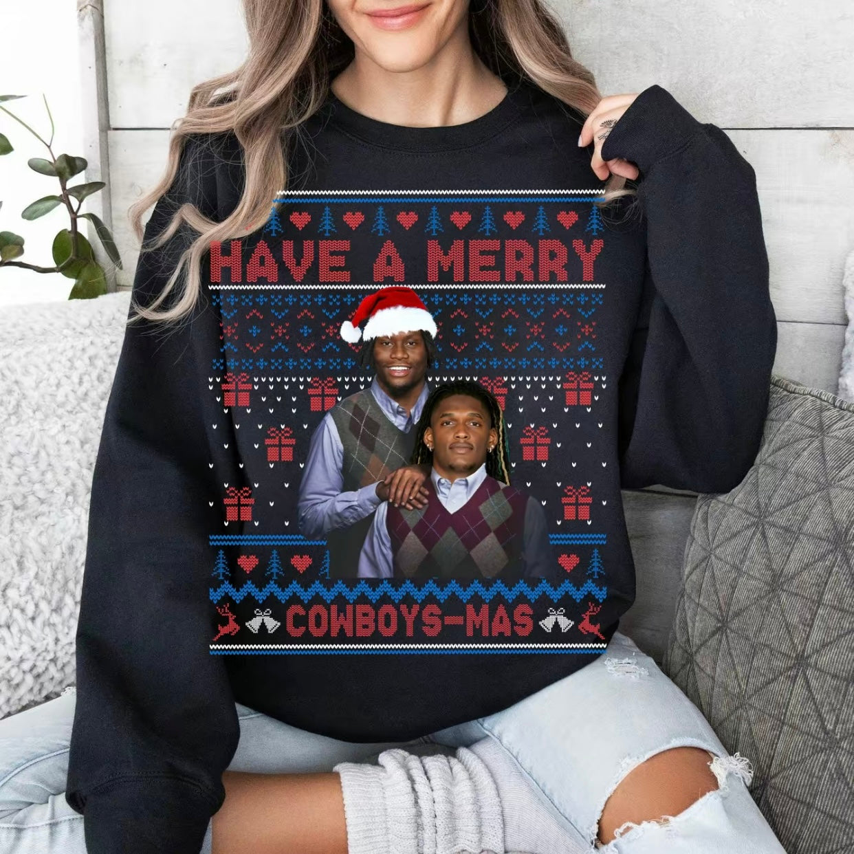 Have A Merry Cowboy-Mas Pickens Lamb Christmas T-Shirt/Sweatshirt/Hoodie