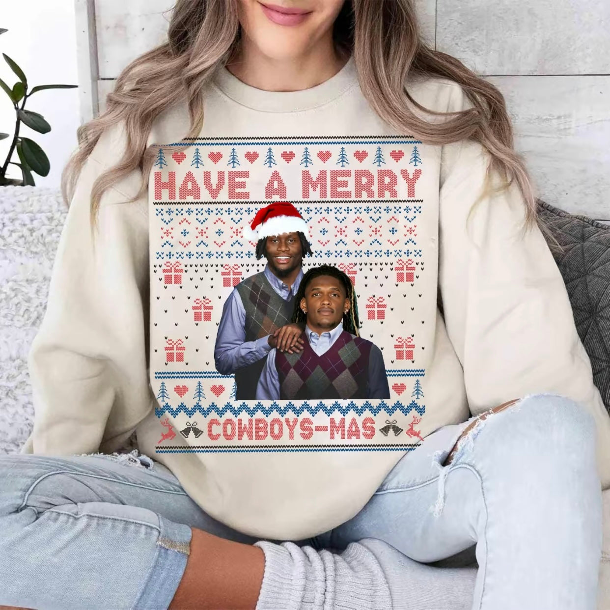 Have A Merry Cowboy-Mas Pickens Lamb Christmas T-Shirt/Sweatshirt/Hoodie