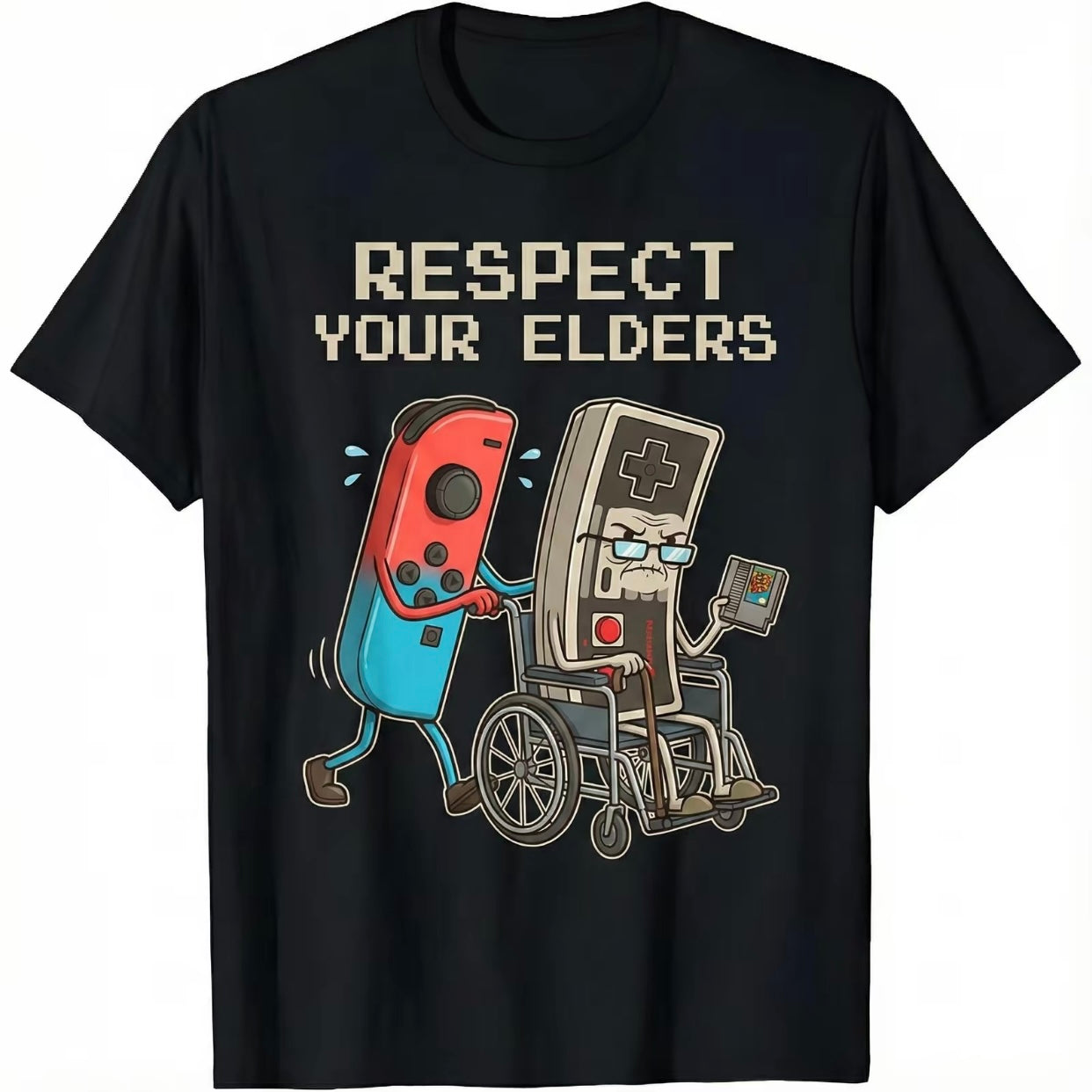 Respect Your Elders Funny Retro Gamer T-Shirt/Sweatshirt/Hoodie