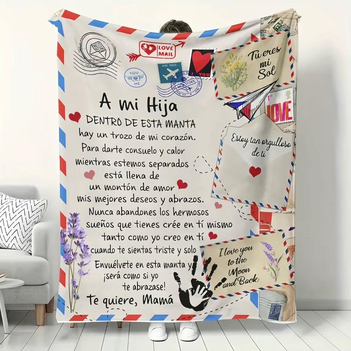 A Letter to My Son & My Daughter Blanket
