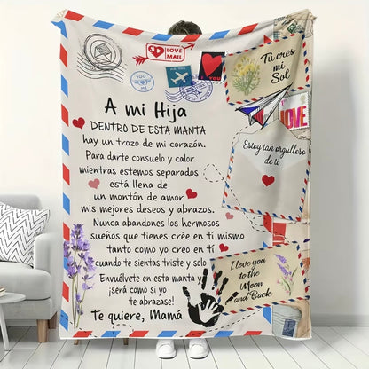 A Letter to My Son & My Daughter Blanket