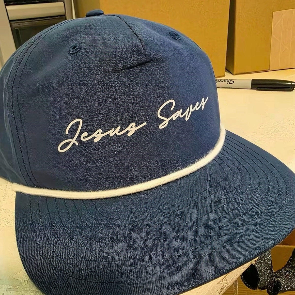 Jesus Saves Christian Faith Snapback Hat