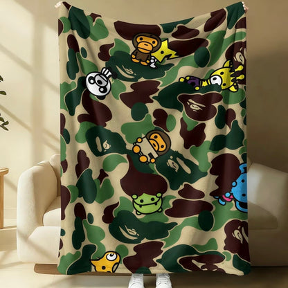 BAPE Camo Shark Series Blanket