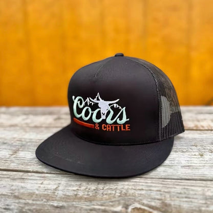 Coors and Cattle Embroidered Hat