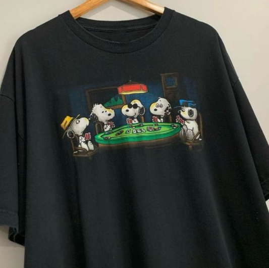 Snoopy The Gang Poker Vintage T-Shirt/Sweatshirt/Hoodie